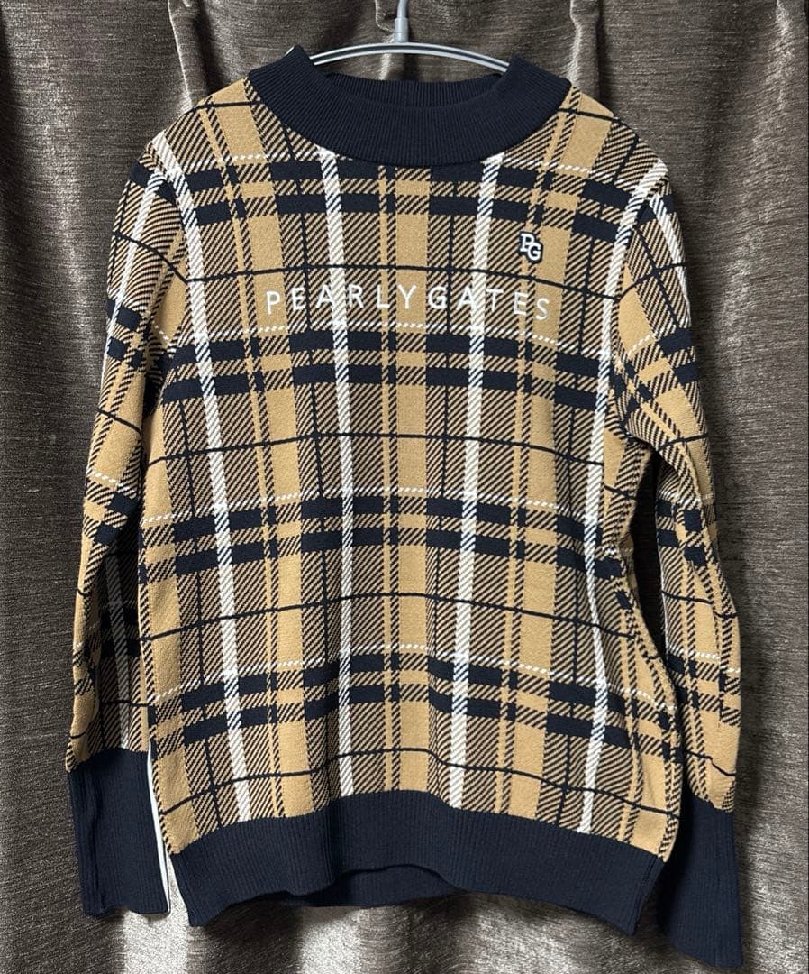 パーリーゲイツ⭐︎チェックニット⭐︎新品同様♪1