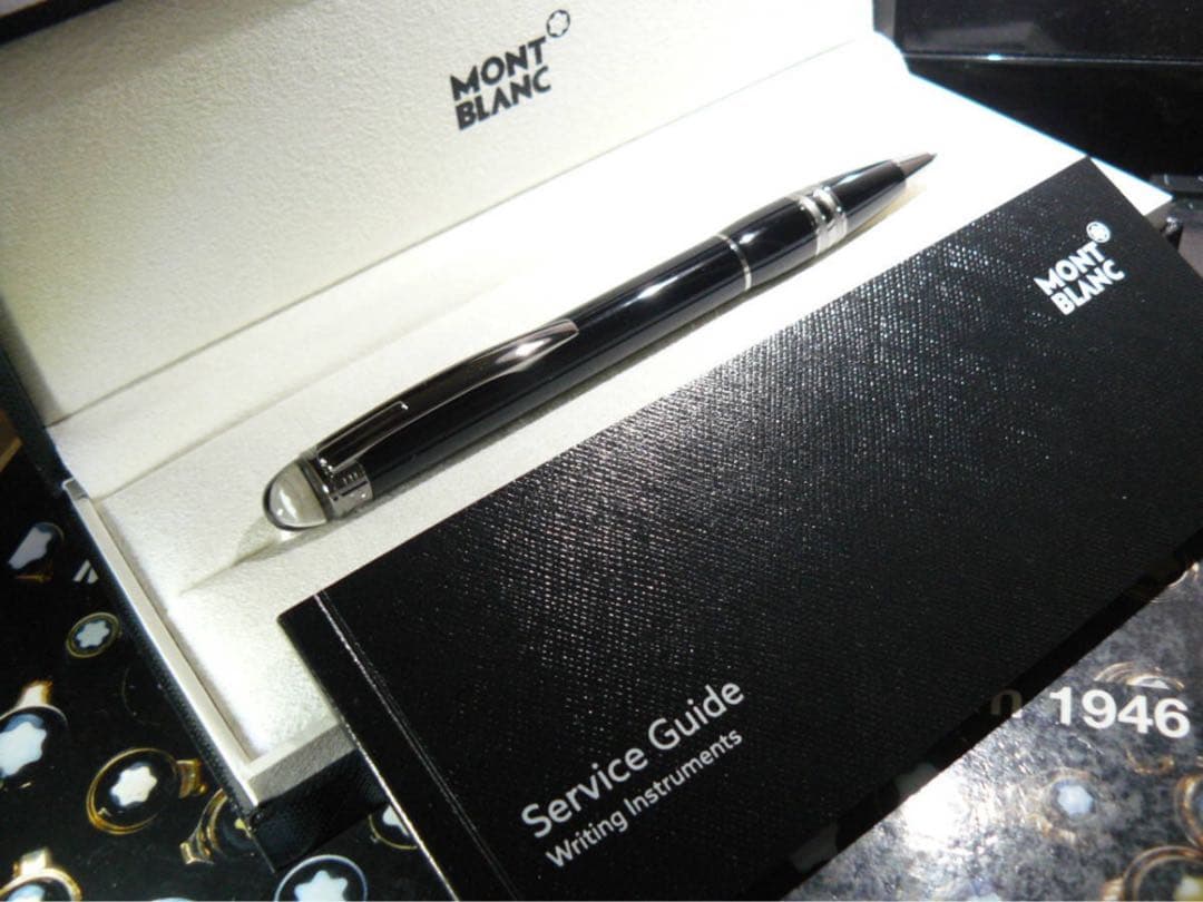 モンブラン　★完売のスターウォーカー極上逸品！★ミッドナイトブラック・ボールペン