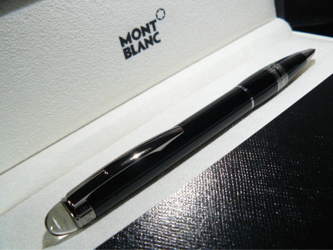 モンブラン　★完売のスターウォーカー極上逸品！★ミッドナイトブラック・ボールペン