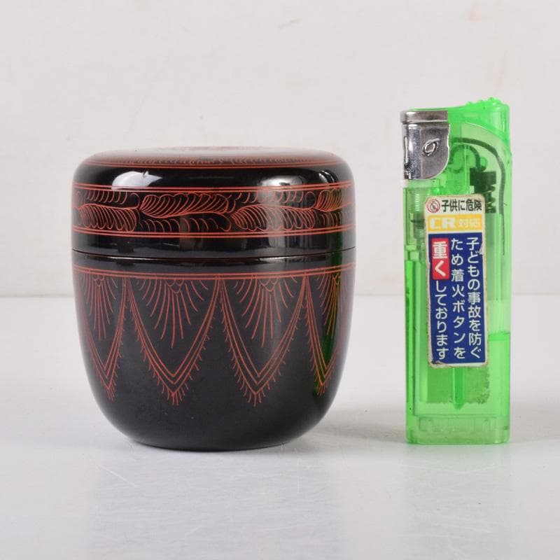 茶道具　蒟醤塗　キンマ塗　棗　合わせ箱　V　7382