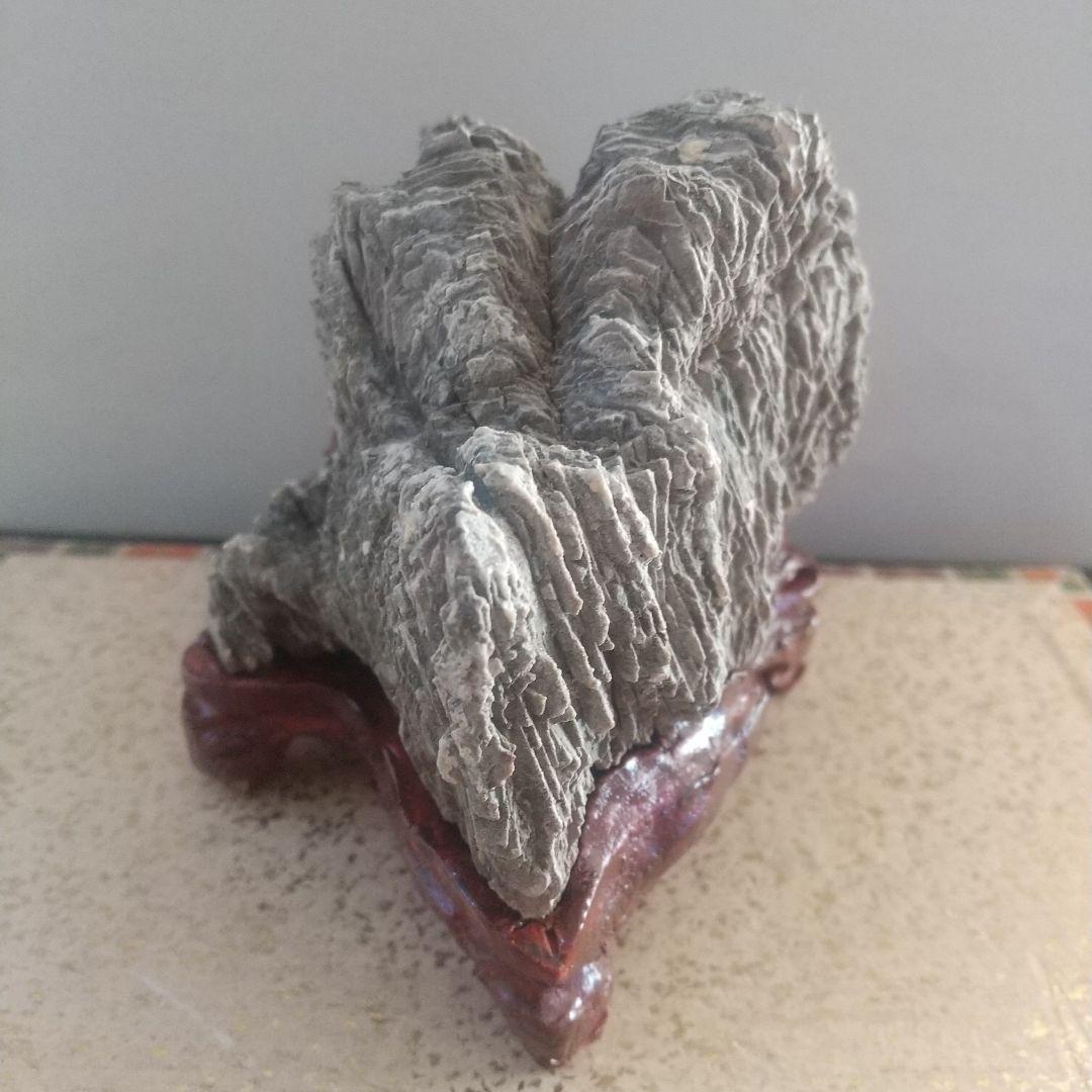 自然石/山形石/木製台座付き