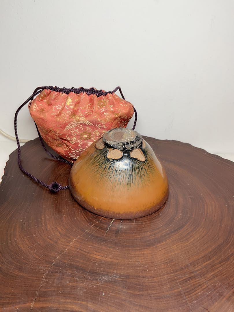 ★唐物古玩古董★宋時代　建窯 希少品 金兔毫 禾目天目茶碗　骨董品 アンティーク