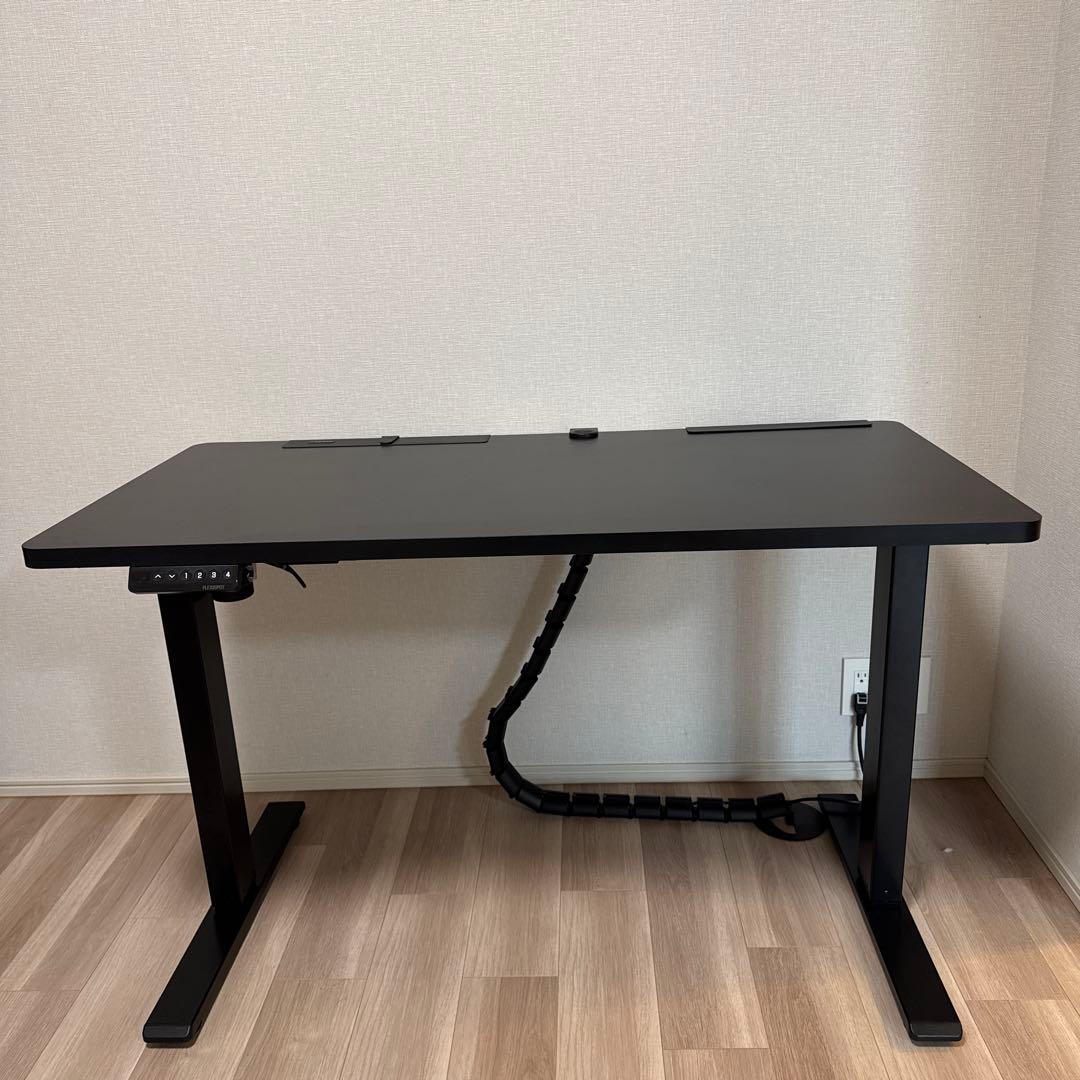 【美品】FLEXISPOT 電動式昇降デスク(120×60cm) ブラック