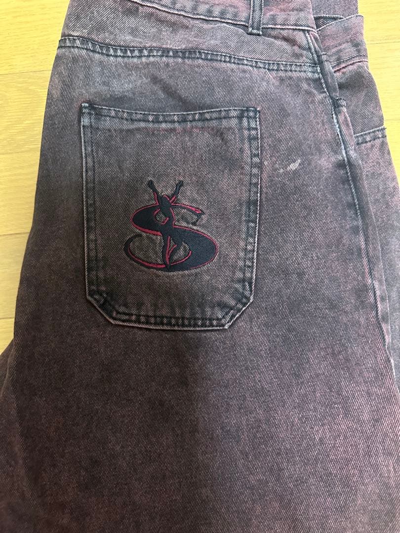 ヤードセールデニム 赤色