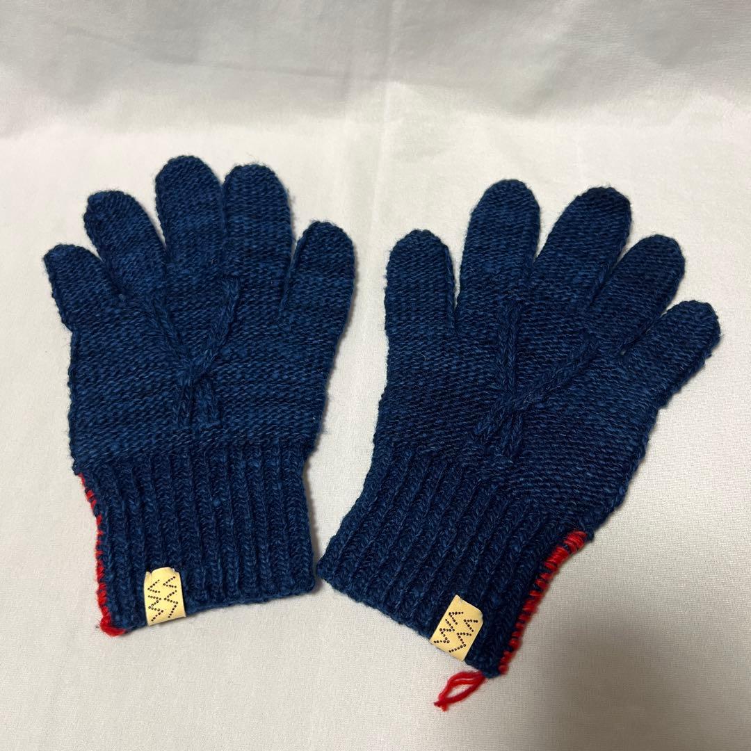 visvim KNIT GLOVE N.D. 藍染め　ニットグローブ　手袋