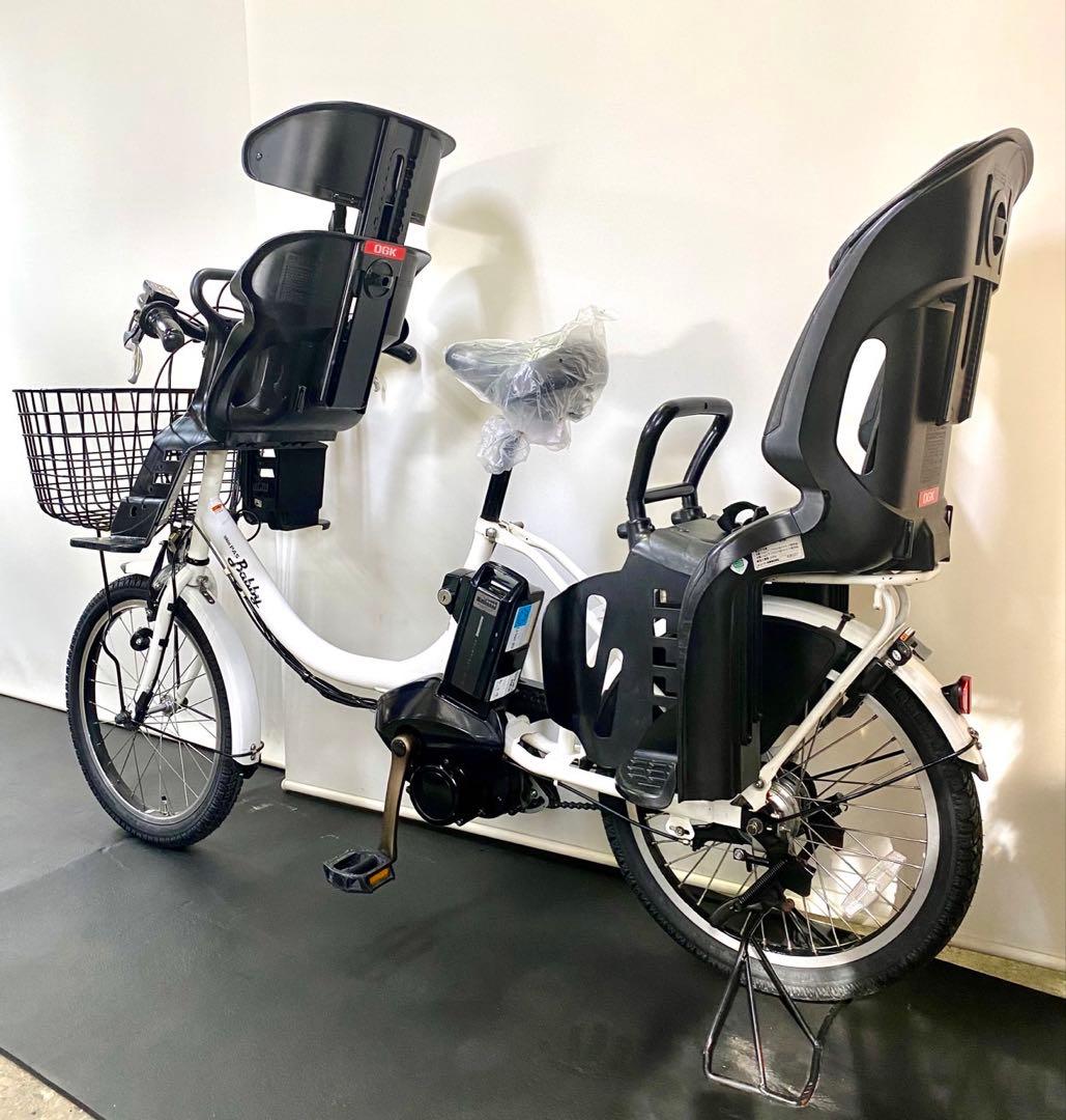 1年保証 ヤマハ　パスバビー　20インチ　子供乗せ　白色　電動アシスト自転車