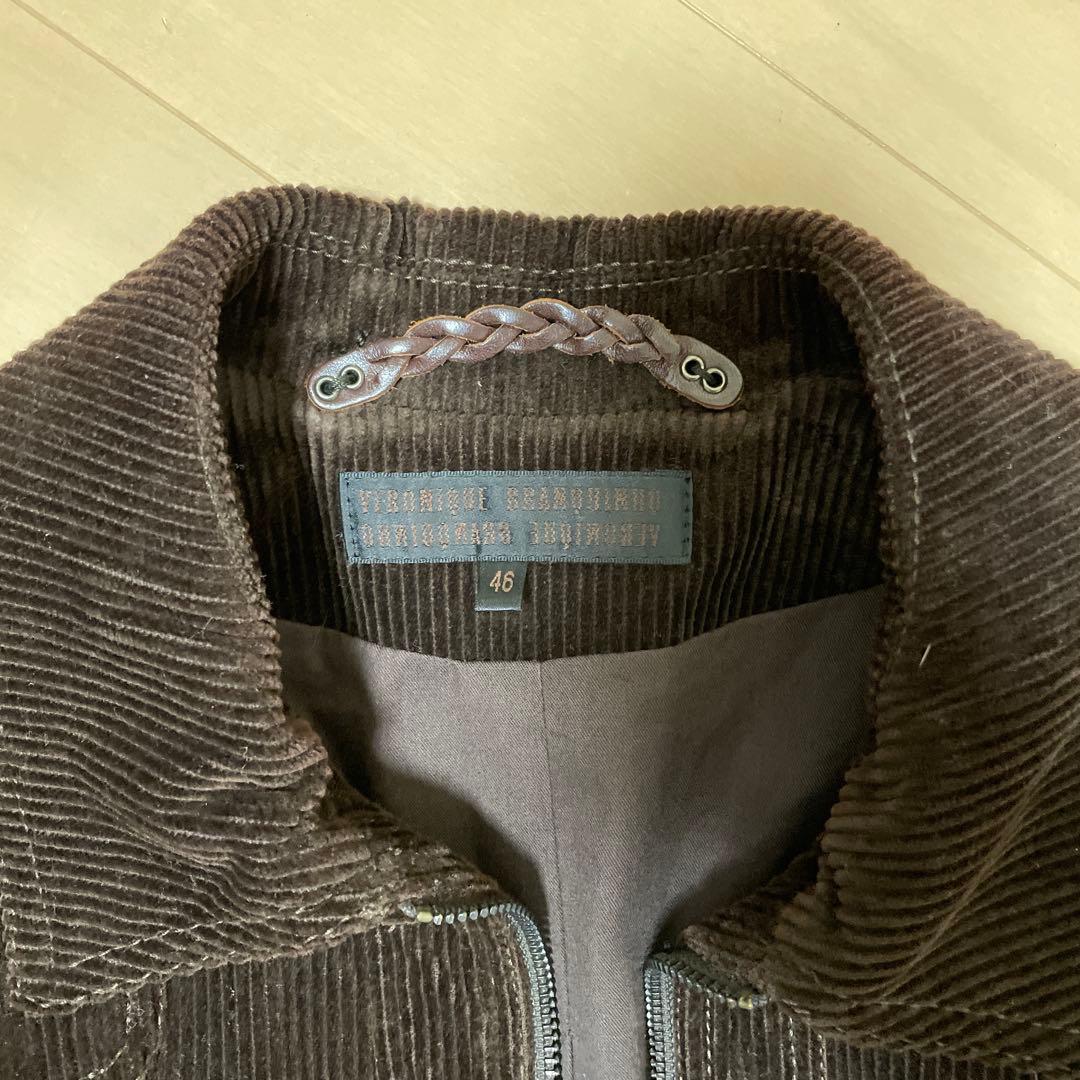 ヴェロニクブランキーノ コーデュロイ ブラウン ブルゾン　46