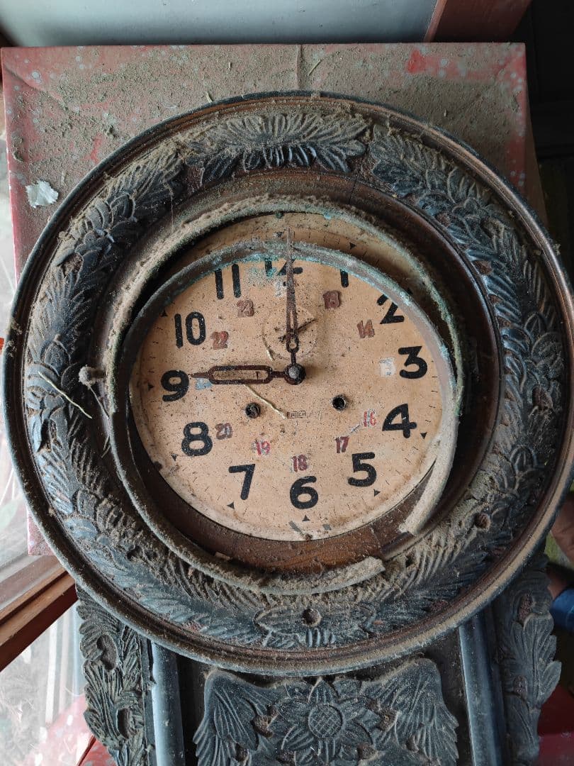 和製アンティーク　精工舎？　SEIKOSHA　掛け時計柱時計、古時計、振り子時計