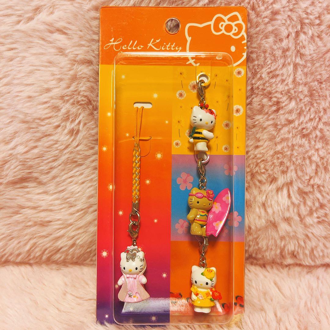 希少レア　ハローキティ　グッズコレクション　根付け　4Pアソート ④ 2005