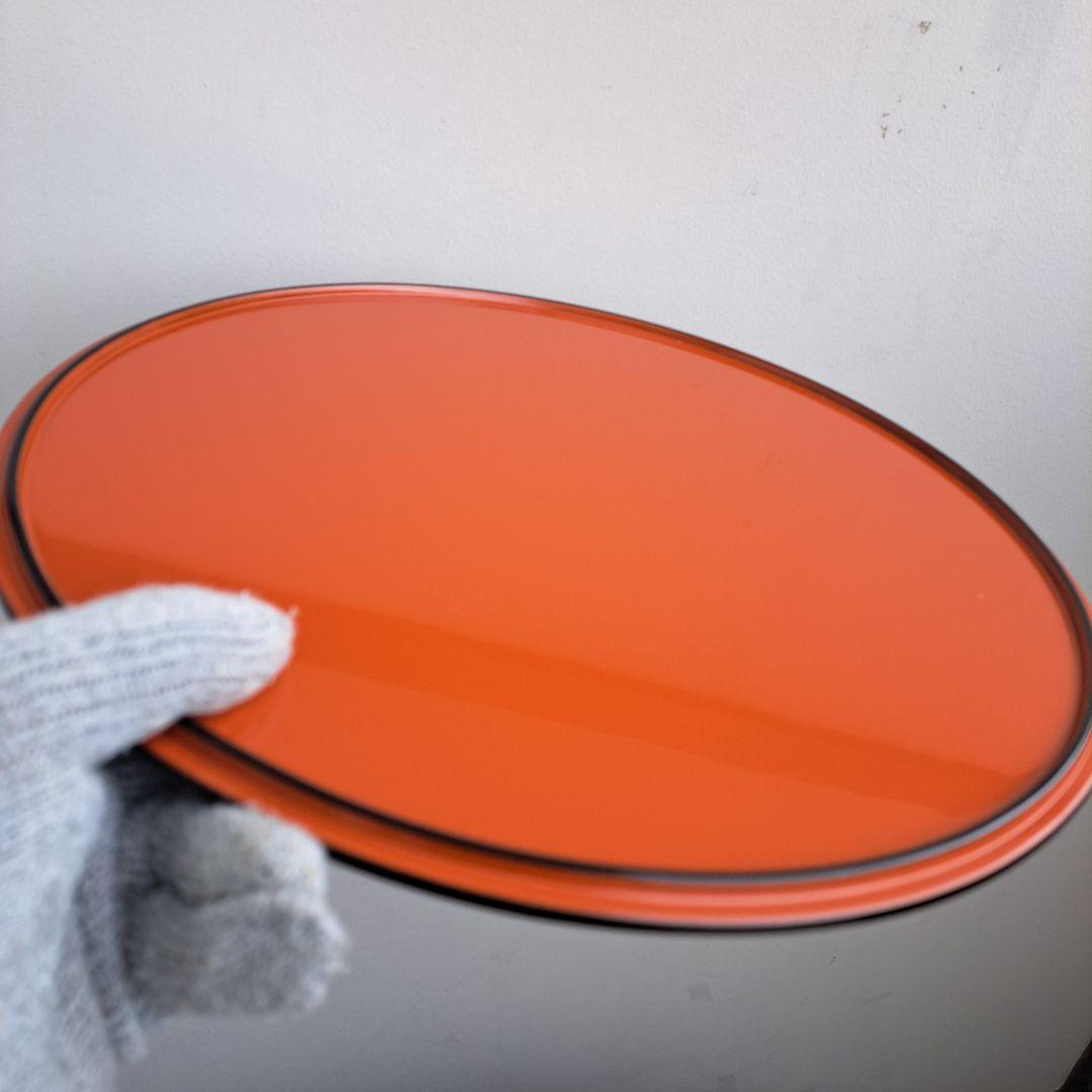 【輪島塗　尺サイズ　瑞祥盆×5客　童唄蒔絵】布着本堅地　作家物　未使用/長期保管