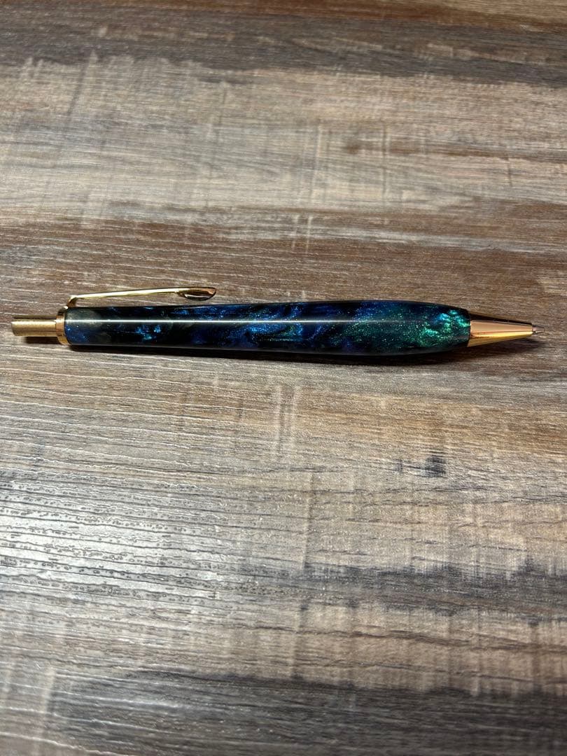 木軸工房 金木犀 レジンMP シャーペン シャープペンシル 一点物 限定