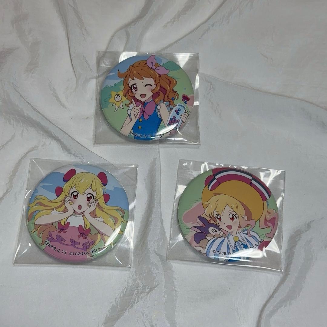 手塚治虫記念館　缶バッジ　3種 あかり　いちご　ゆめ　テヅカツ　アイカツ