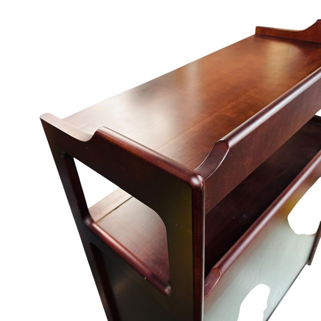 Karimoku カリモク 電話台 FAX台 オールドカリモク 昭和レトロ