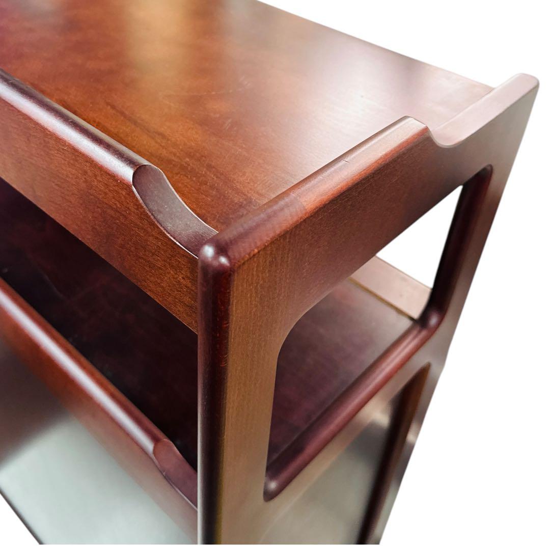 Karimoku カリモク 電話台 FAX台 オールドカリモク 昭和レトロ