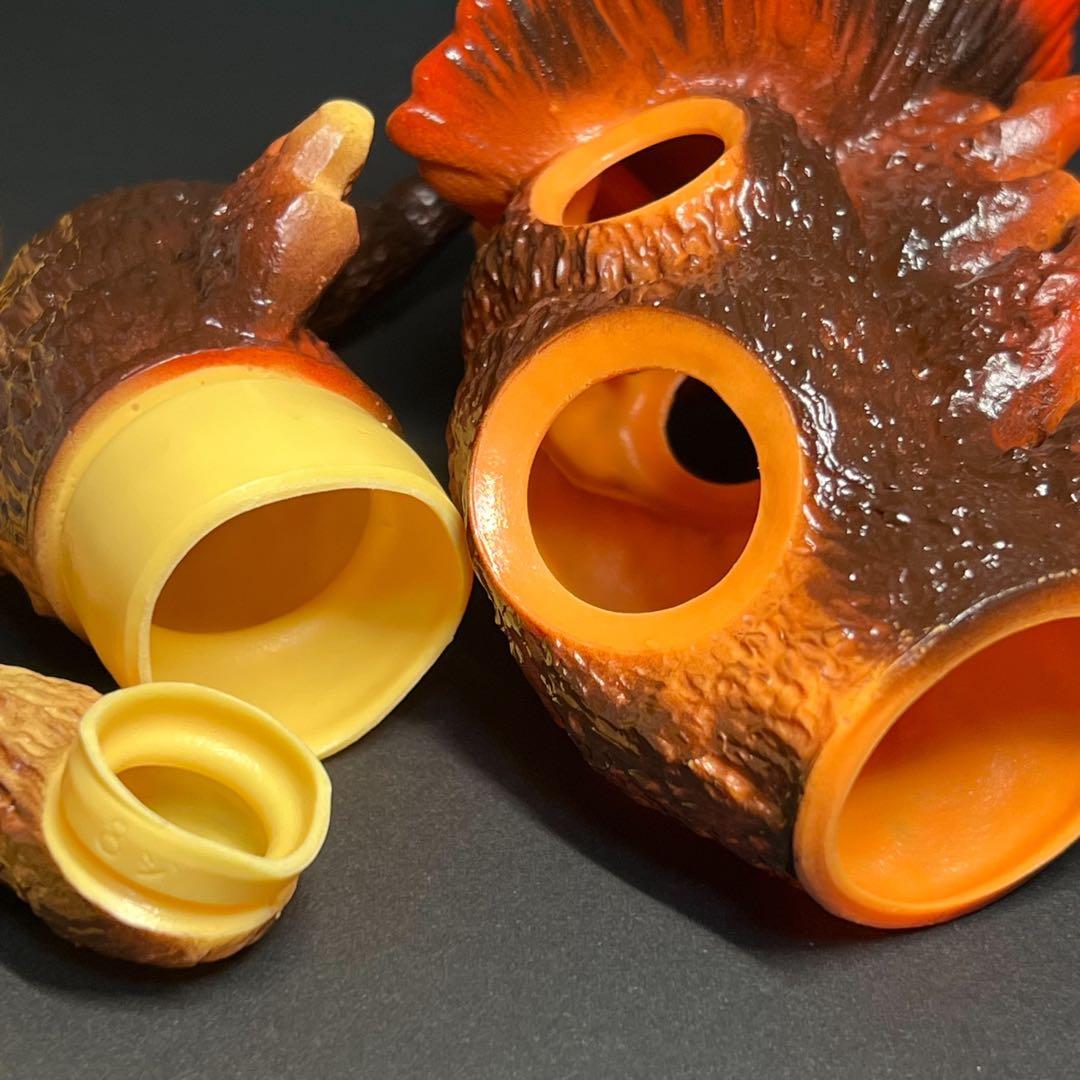 【激レア品】ポピー/キングザウルスシリーズ/ジラース/顔・胴のみオレンジ成型