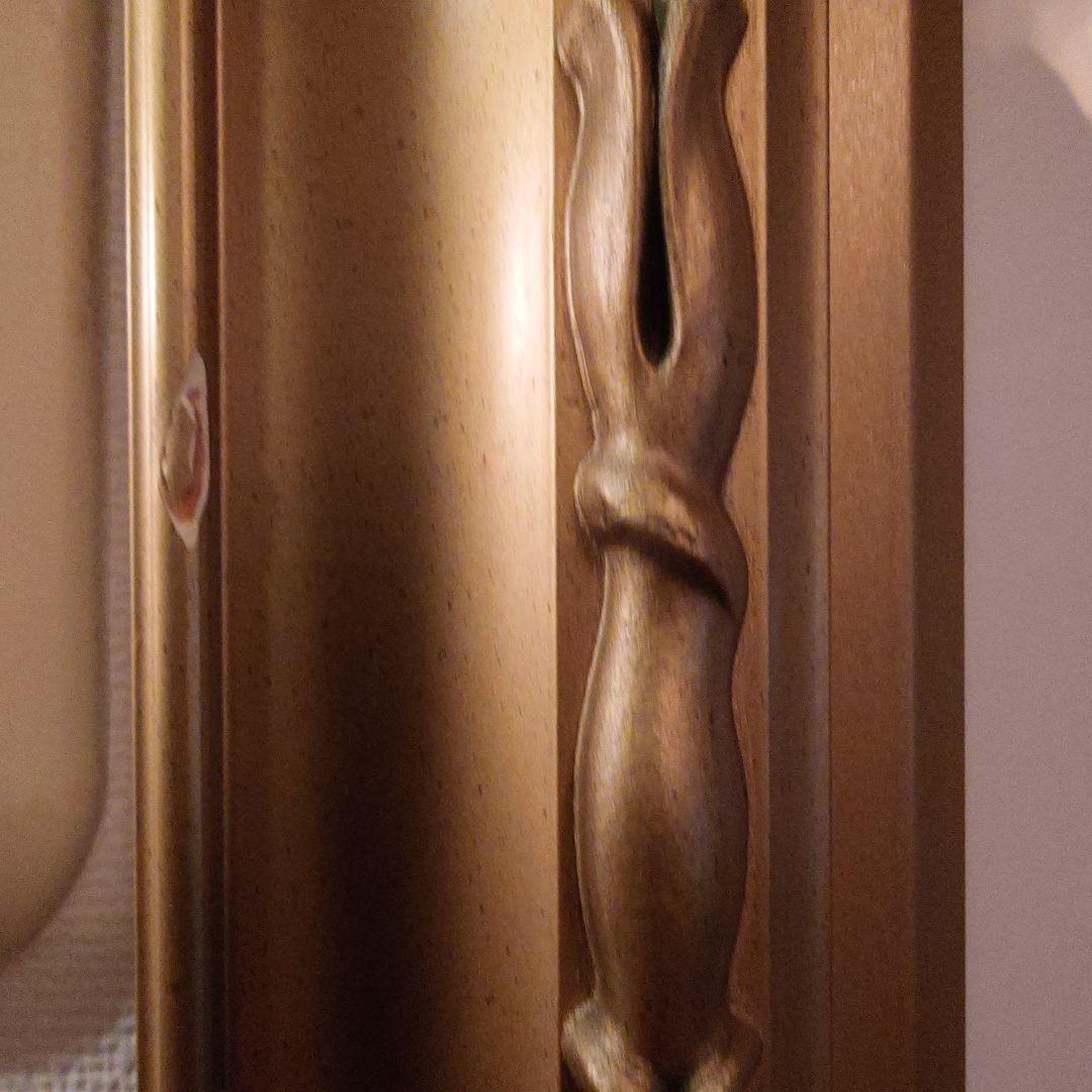 藤田嗣治カフェの女性 黒いドレス ゴールドフレーム.ロイヤルコペンハーゲン陶版画