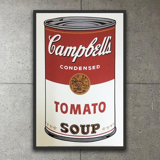 額装済/キャンベルスープ缶 I(Tomato) 1968（アンディ ウォーホル）