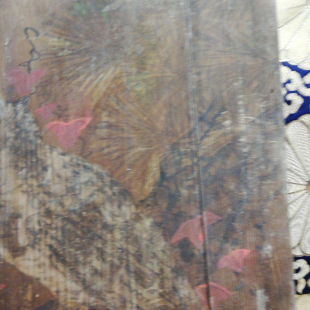 確認用江戸時代中期２５０年前頃寺社仏教美術稀少レア(月に鳥絵図)奉納天井絵当時物