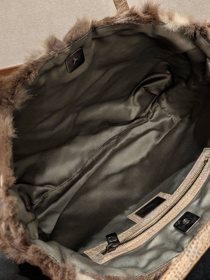 フェンディ FENDI ハンドバッグ トートバッグ ファー　 ラビットファー