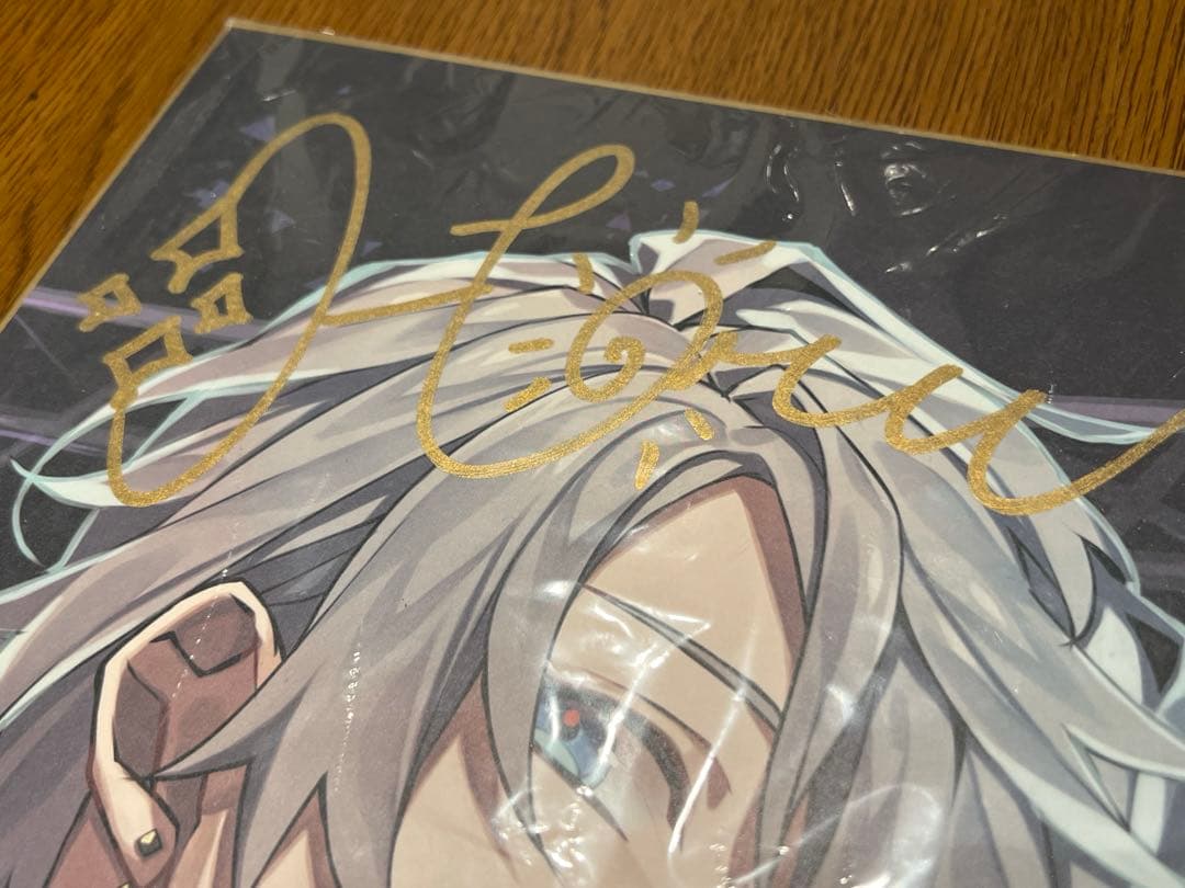 ￼にじさんじ　甲斐田晴　本人直筆サイン　色紙　DMMスクラッチ