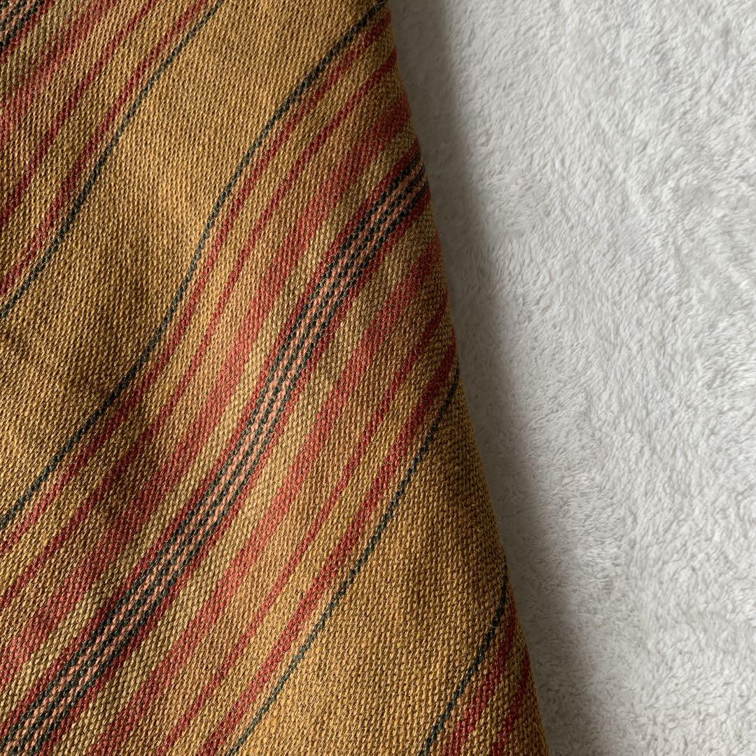 希少 RALPH LAUREN ラルフローレン リネン ストライプ スカート