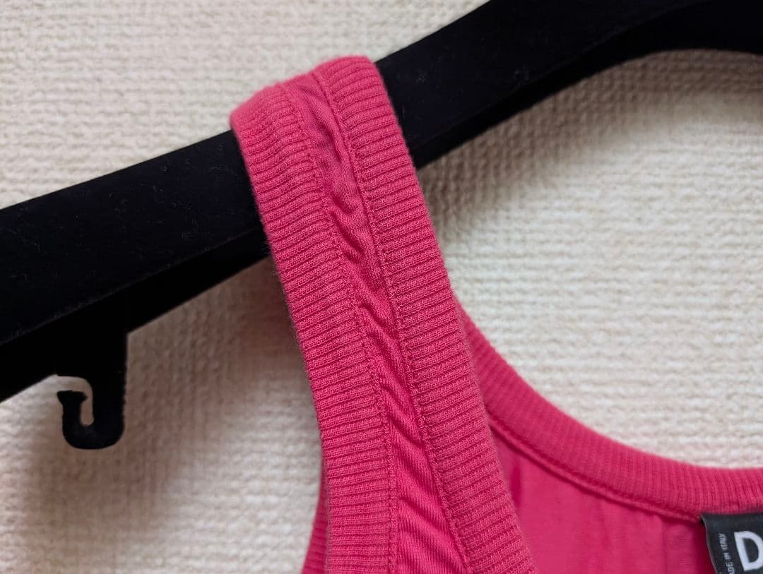 D&G ドルチェ&ガッバーナ ラインストーン タンクトップ XS ピンク