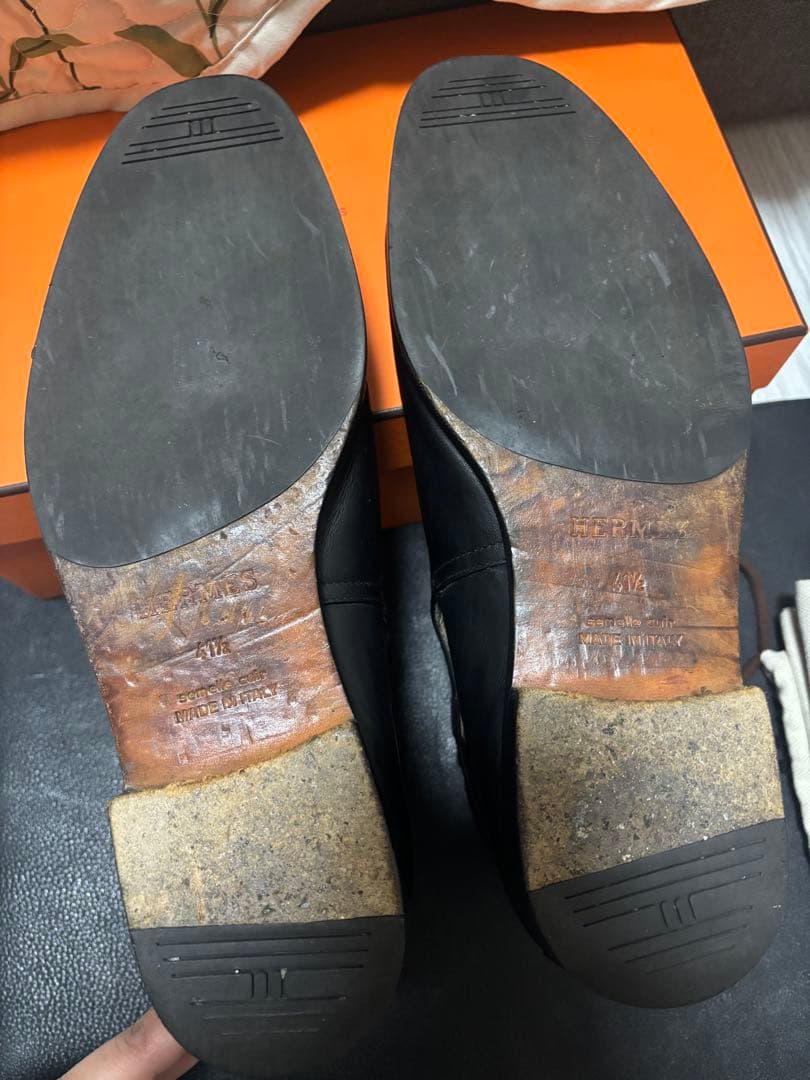 エルメス　HERMES ジョッパーブーツ　ブラック