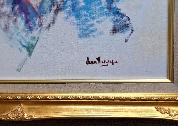 ジーン・ヘンリー Jean Henry「自画像」油彩 12号 大作