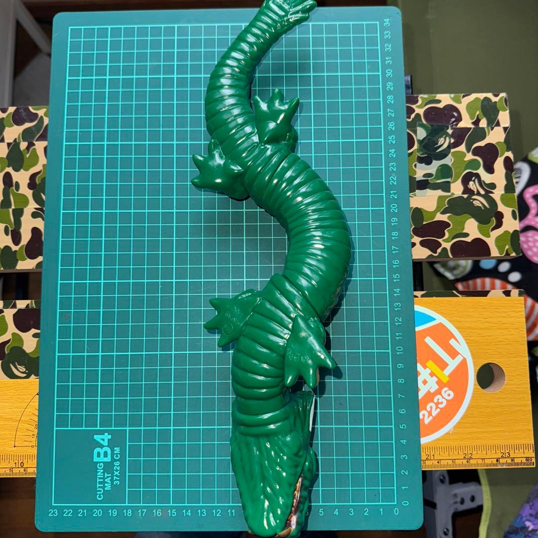 M1号　マンダ　第一期　緑　ピンク　蓄光版スタンダードサイズ　ソフビ　3体