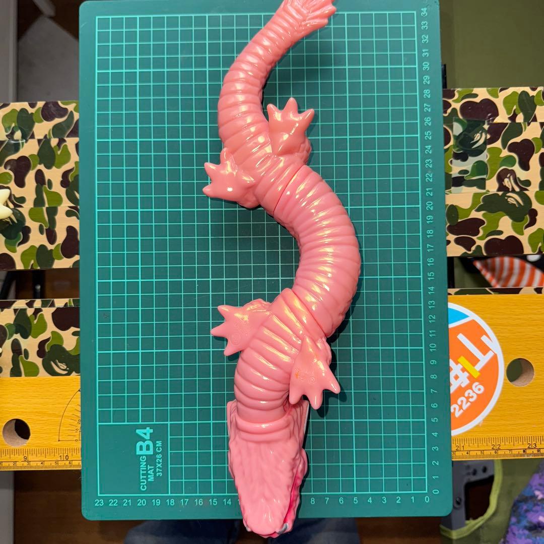 M1号　マンダ　第一期　緑　ピンク　蓄光版スタンダードサイズ　ソフビ　3体