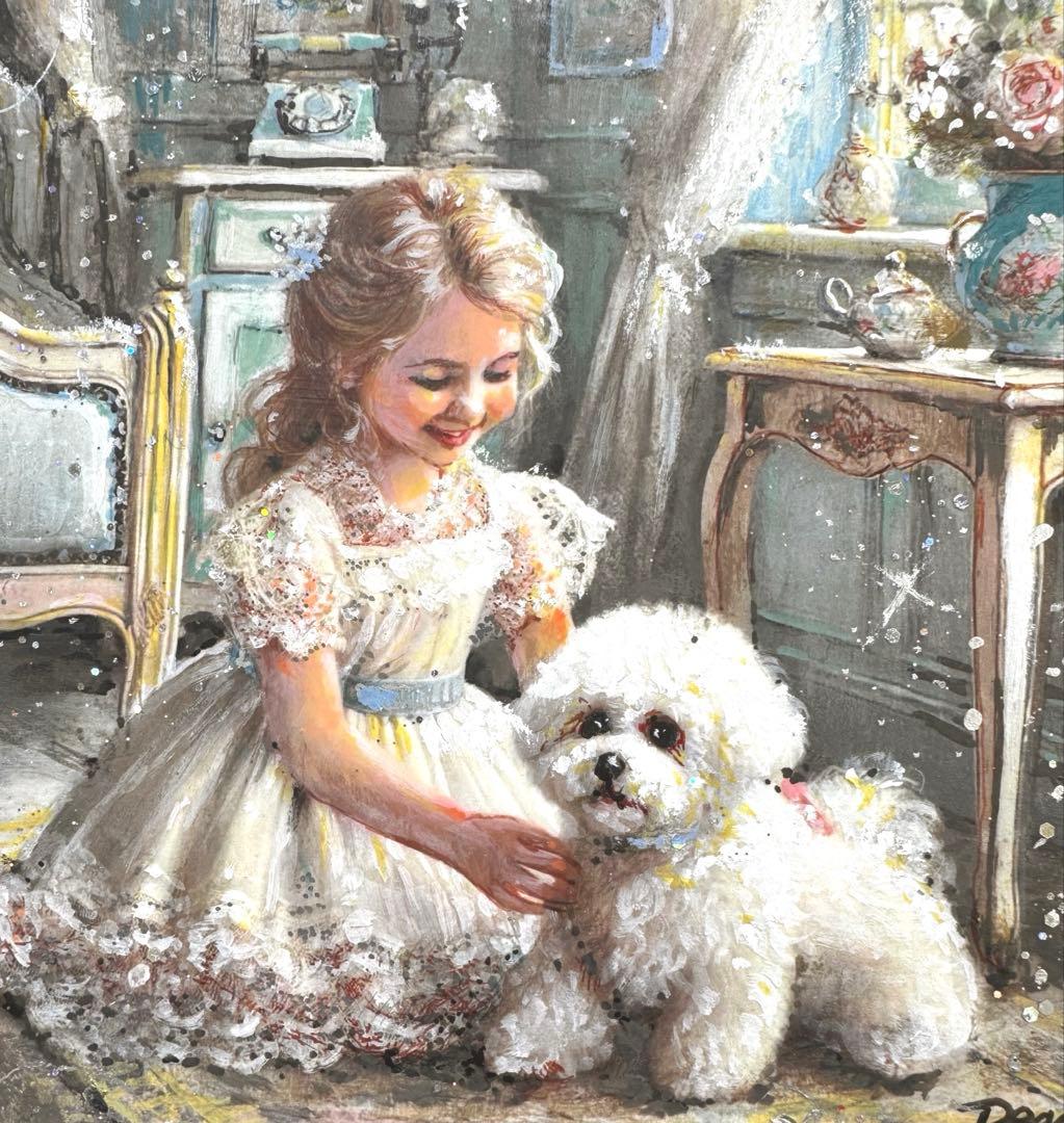 ♡*)様 絵画原画《ミントsilver 》 Tone Elegant