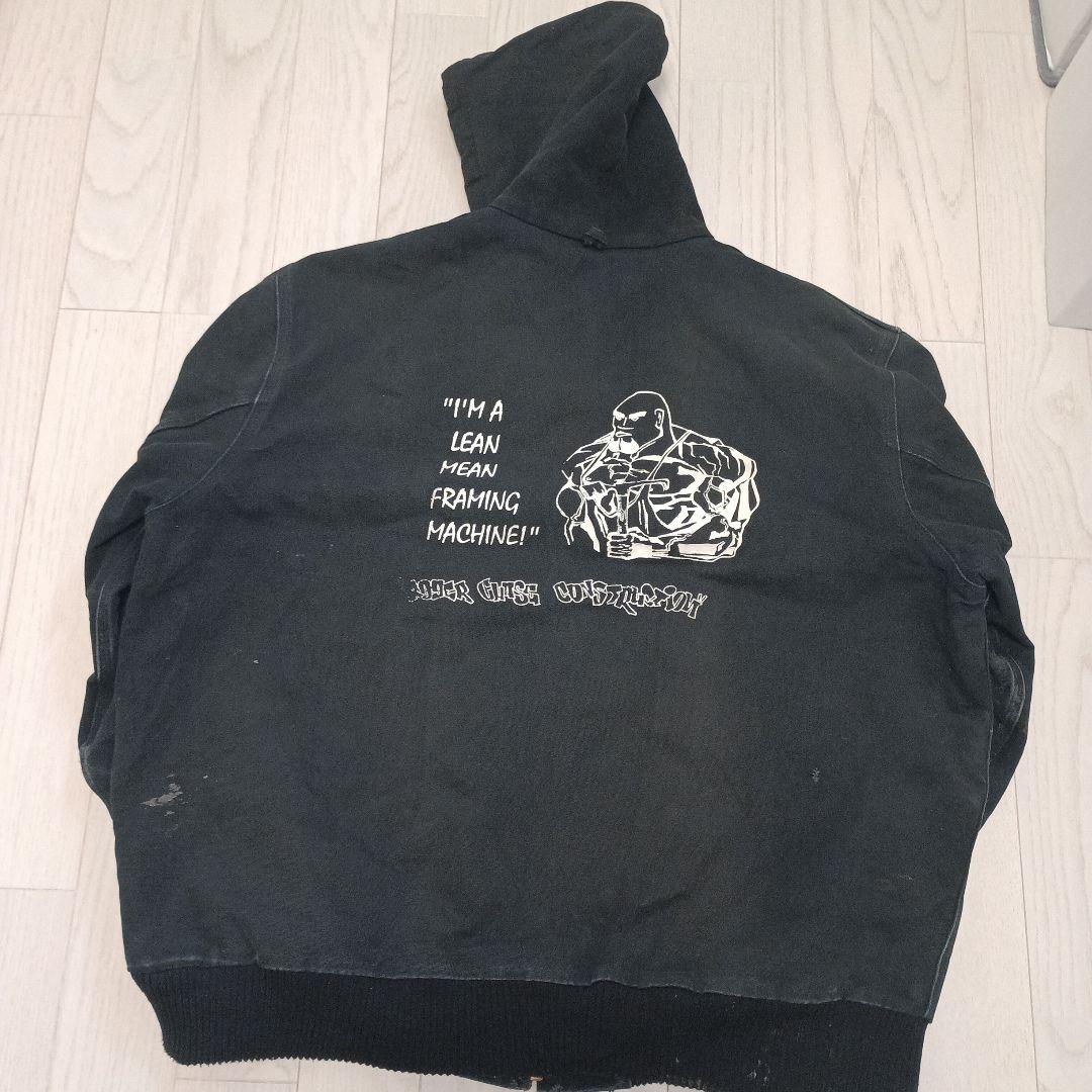 01年 Carharttロゴ入りアクティブジャケット ブラック