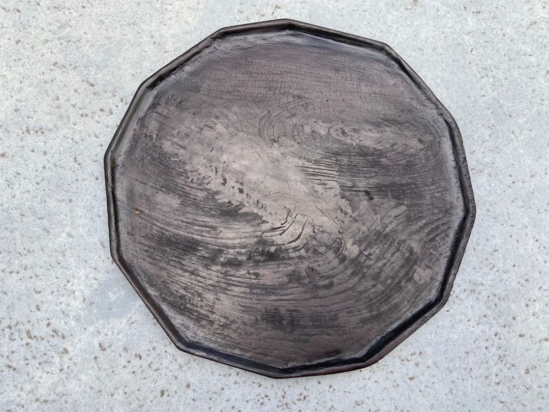 李朝十二角膳盆 済州島 富山 孝一 骨董品 韓国骨董 酒器盆