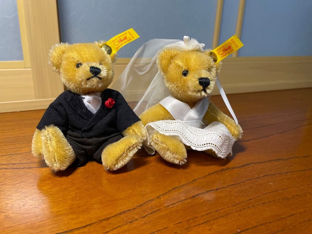 シュタイフ　ウエディングベア　ヴィンテージ　結婚式　ウェルカムベア