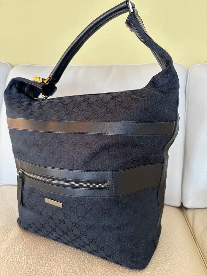 GUCCI グッチ ショルダーバッグ GGキャンバス ブラック 正規品