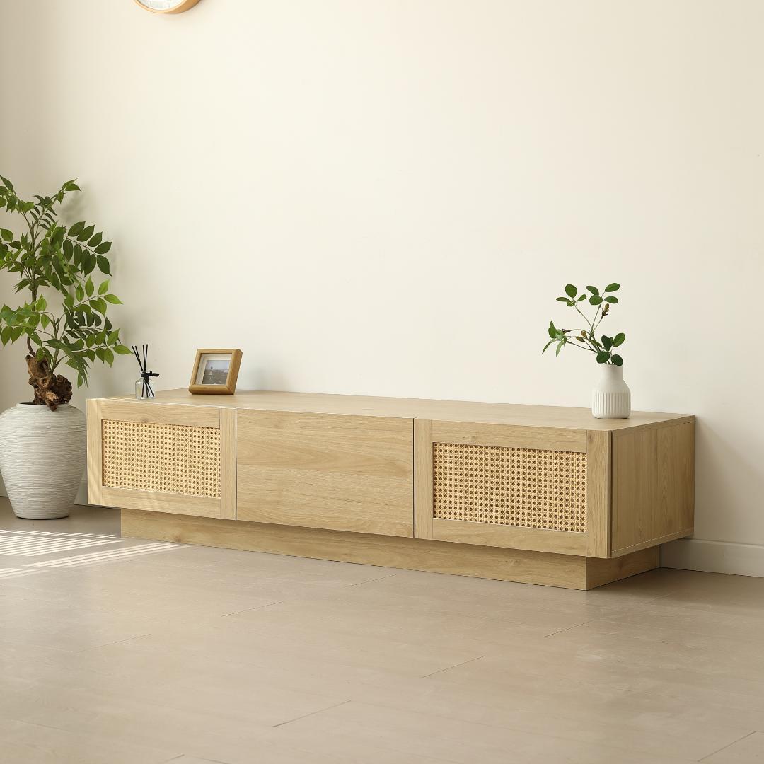 超人気！【幅150cm】テレビ台 ローボード 収納 テレビボード　NATURAL