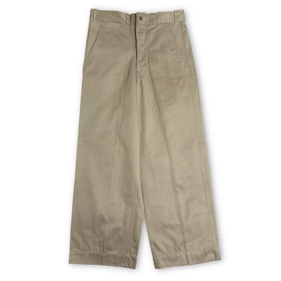 40s 50s US ARMY 尿素ボタン チノ トラウザー パンツ