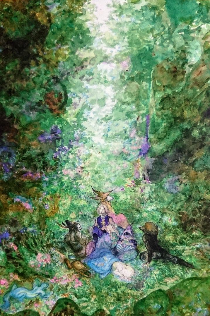 天野喜孝　パーティー　休息