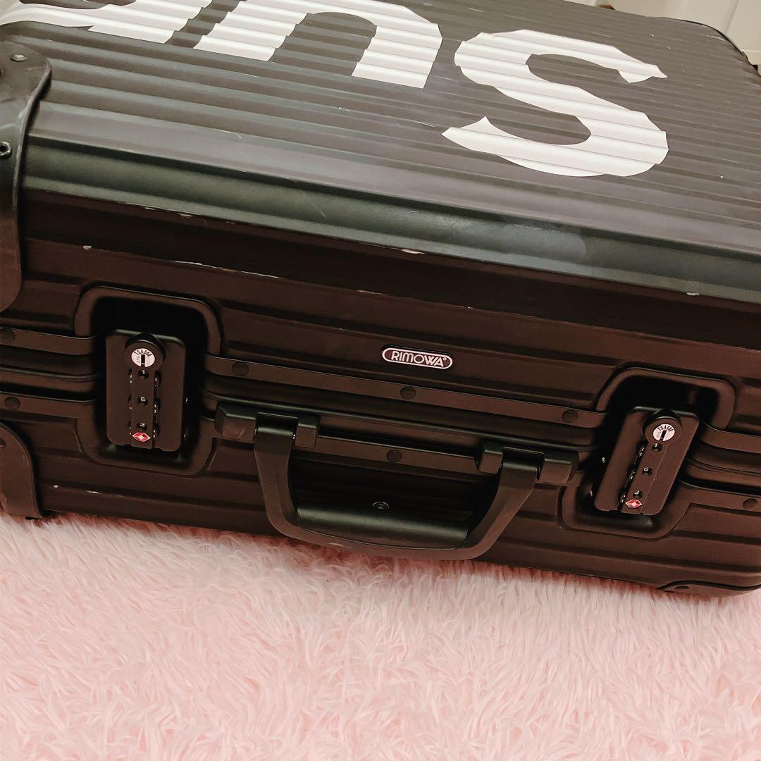 supreme RIMOWA コラボ キャリーケース 45L ブラック