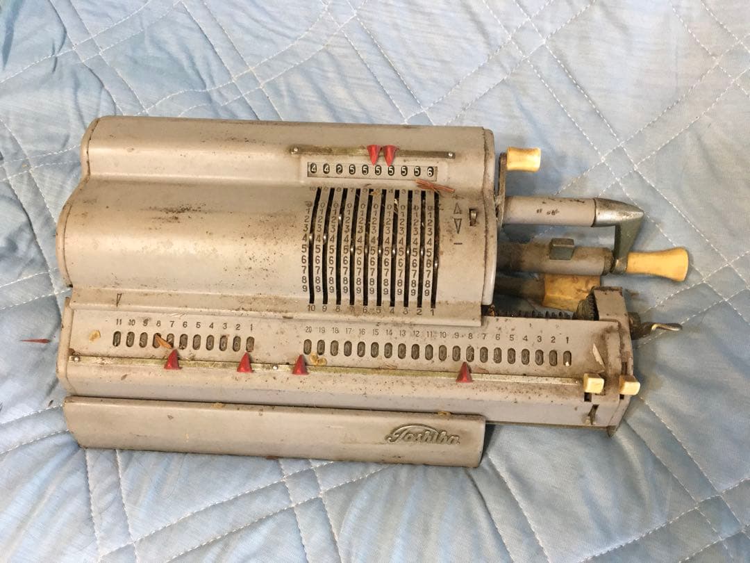 Toshiba 手動計算機 レトロ