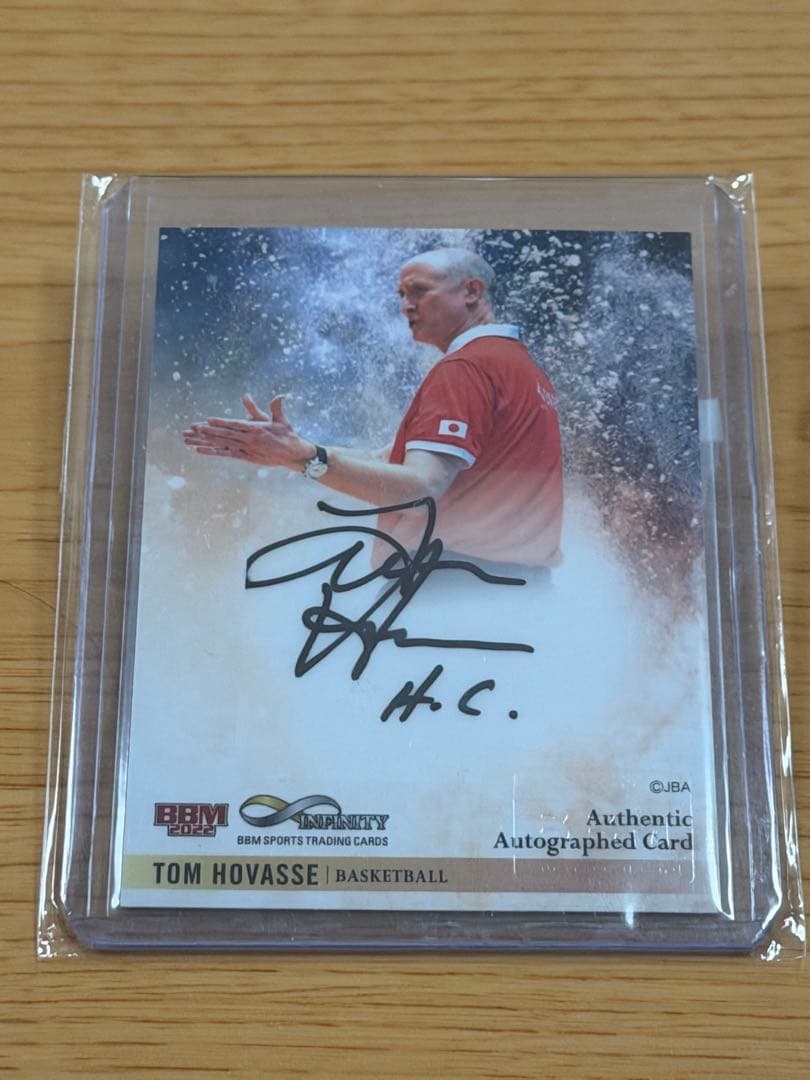 BBM トムホーバス HC 直筆サイン 縦版 30枚限定 バスケットボール