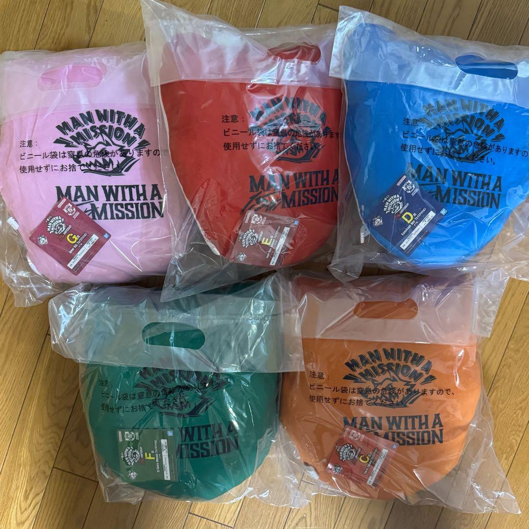 一番くじ MWAM Ｃ.Ｄ.Ｅ.Ｆ.Ｇ賞 フェイスクッション コンプセット