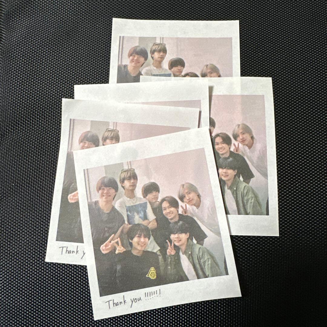 未開封　なにわ男子　指人形7個 箱色褪せ日焼け有　Alpha銀テープと紙吹雪付