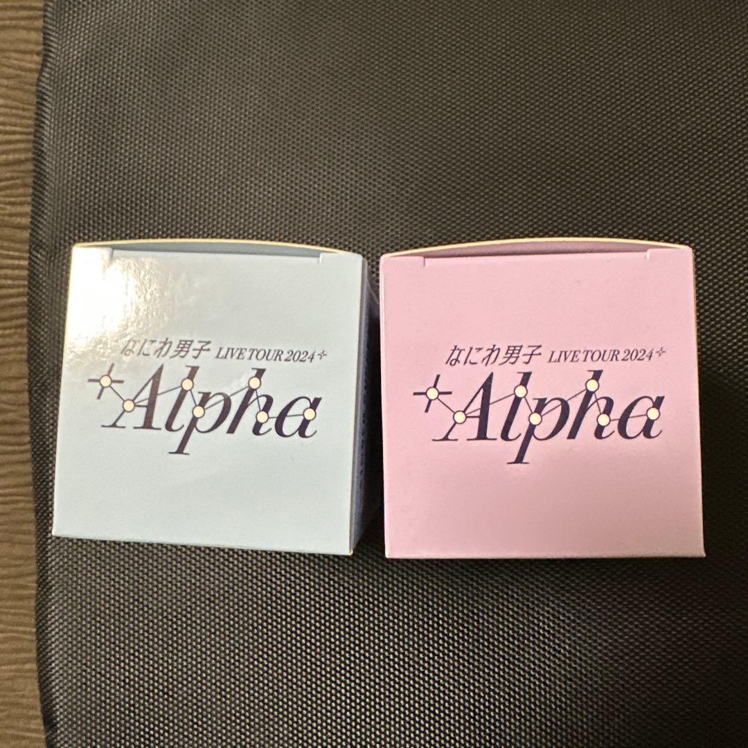 未開封　なにわ男子　指人形7個 箱色褪せ日焼け有　Alpha銀テープと紙吹雪付