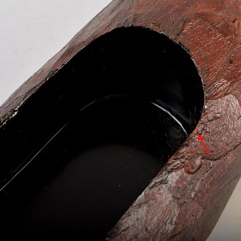 茶道具　畑幸春作　蜑小舟　香合　銘「友綱」　紫野　小林太玄極め箱　V　R7264