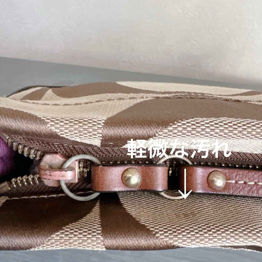 【美品】COACH シグネチャー y2k ワンショルダー 肩掛け ブラウン