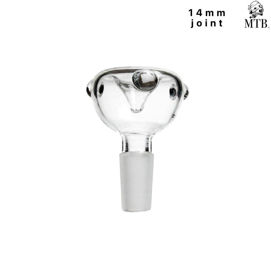 ガラスボング／ピンクアクセント入り 多重パーコレーター搭載 水パイプ