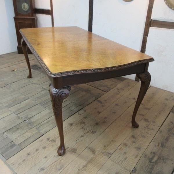 イギリス アンティーク 家具 ダイニングテーブル 猫脚 作業台 英国 6121e