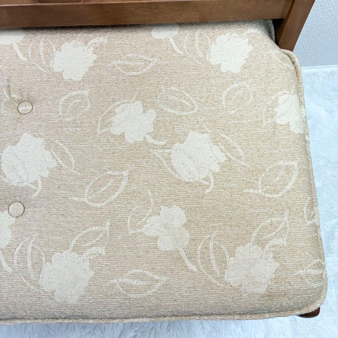 カリモク 希少 チターノ ナチュラルウッド ベンチ 専用クッション付