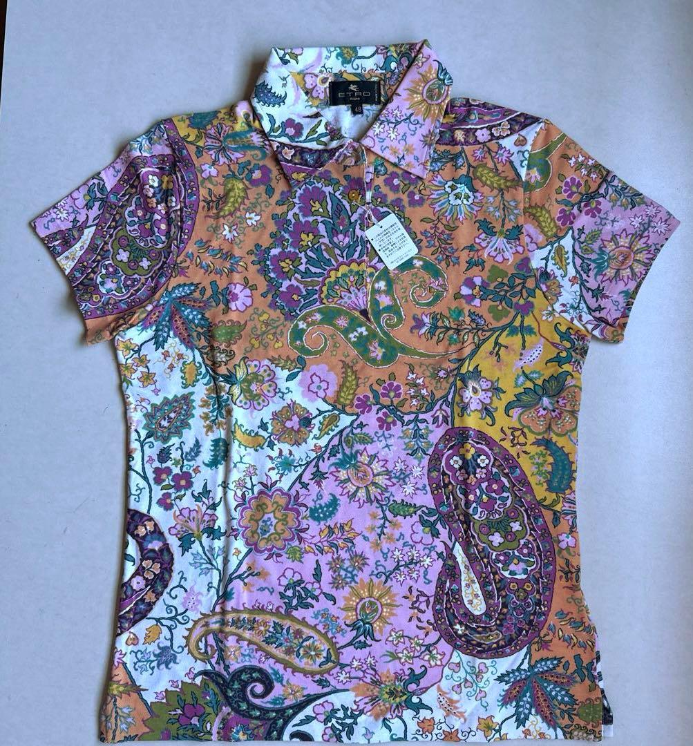 【新品未着用タグ付き】ETRO エトロ ペイズリー柄 ポロシャツ 半袖